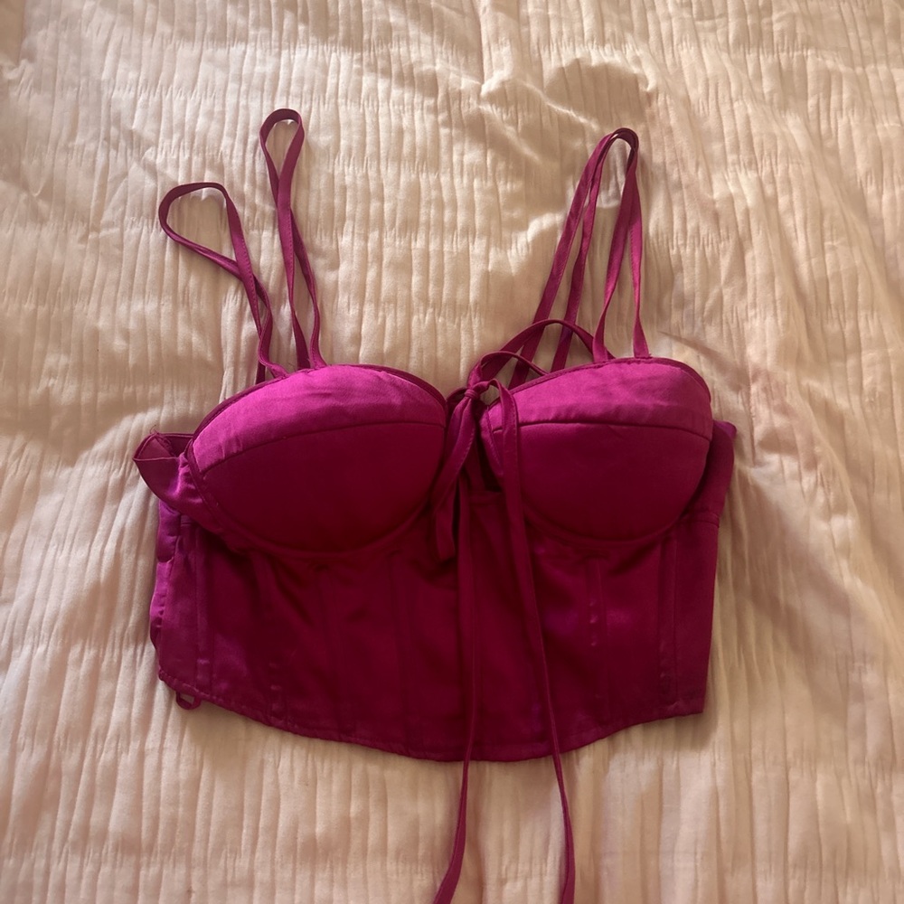 American Vintage Pink Crop Top